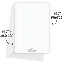 Elegant Star of David Flat Hanukkah Photo Card
