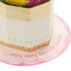 Enjoy Every Beautiful Moment Flower Vase 3D Pop-Up Card