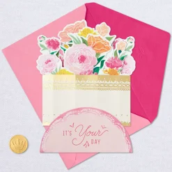 Enjoy Every Beautiful Moment Flower Vase 3D Pop-Up Card
