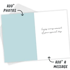Enjoy Every Moment Floral Custom Birthday Card