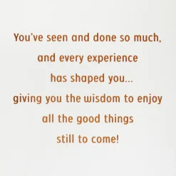 Enjoy All the Good Things 70th Birthday Card