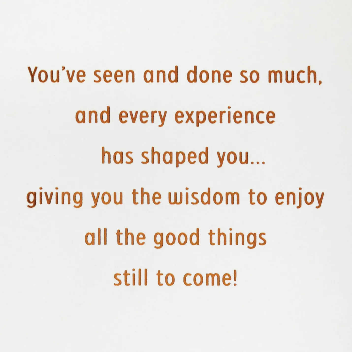Enjoy All the Good Things 70th Birthday Card