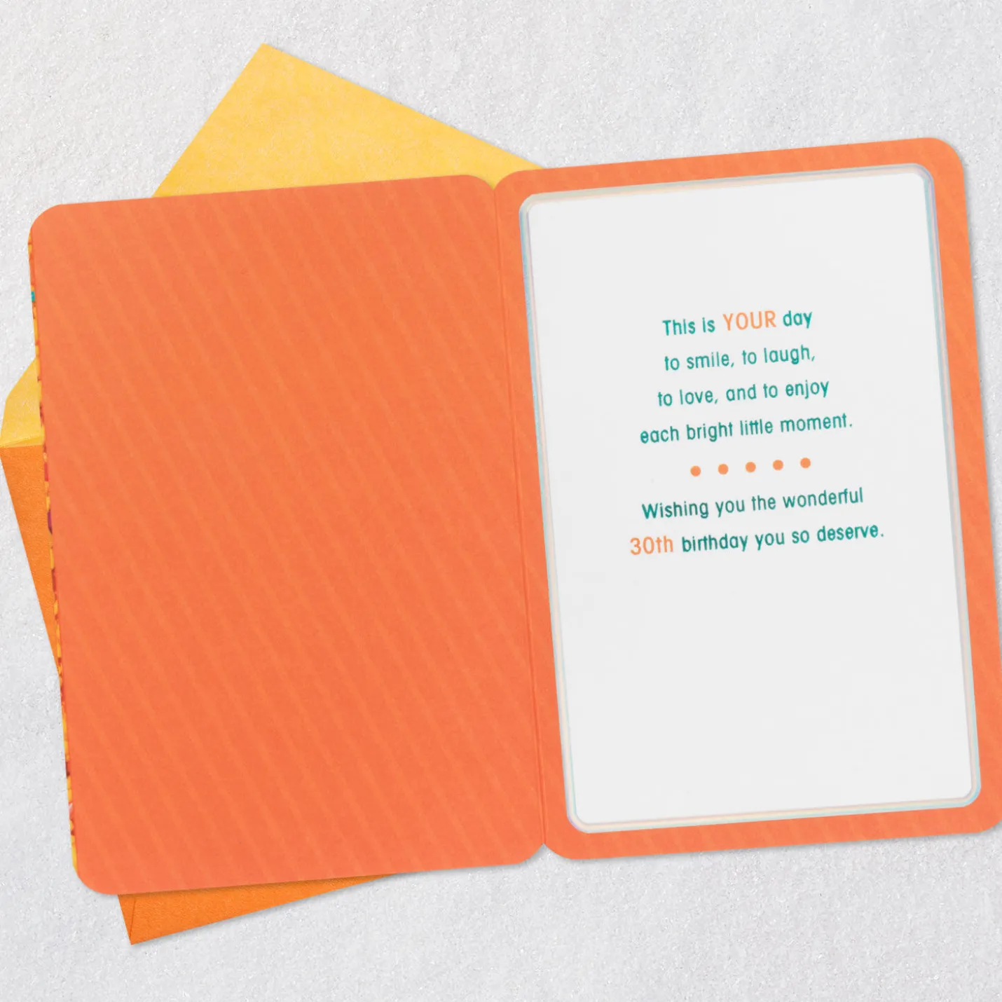 Enjoy Every Moment 30th Birthday Card