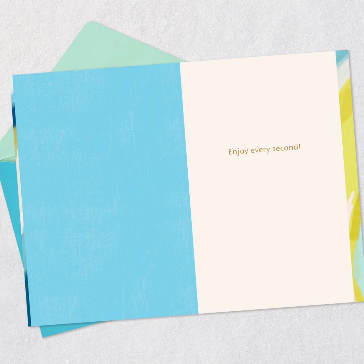 Enjoy Every Second 50th Birthday Card
