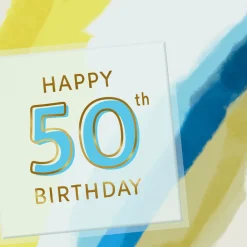 Enjoy Every Second 50th Birthday Card