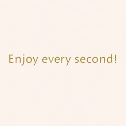 Enjoy Every Second 50th Birthday Card
