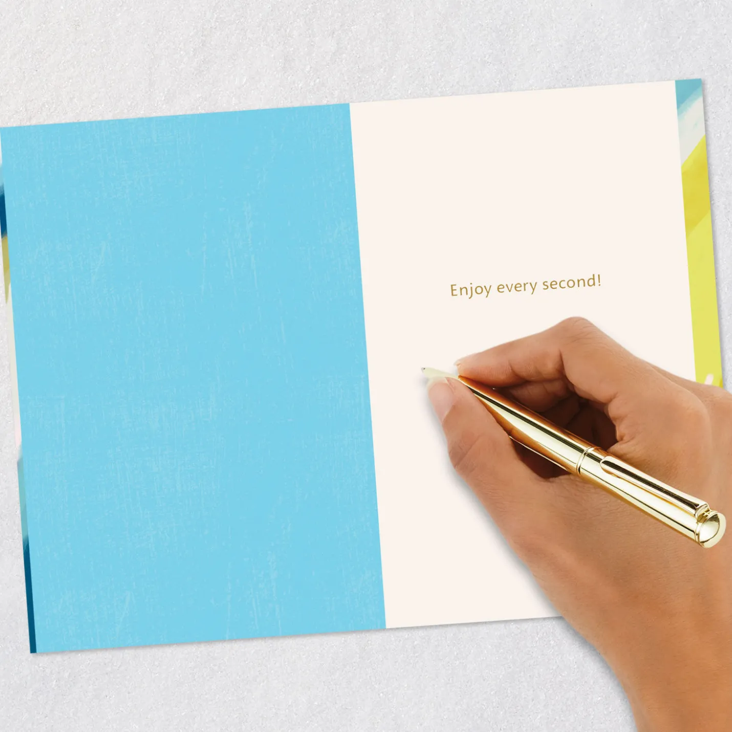 Enjoy Every Second 50th Birthday Card