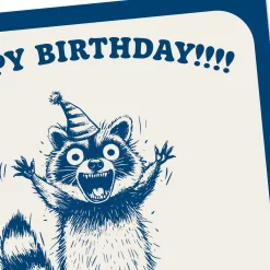 Enthusiasm Not Rabies Funny Blank Birthday Card
