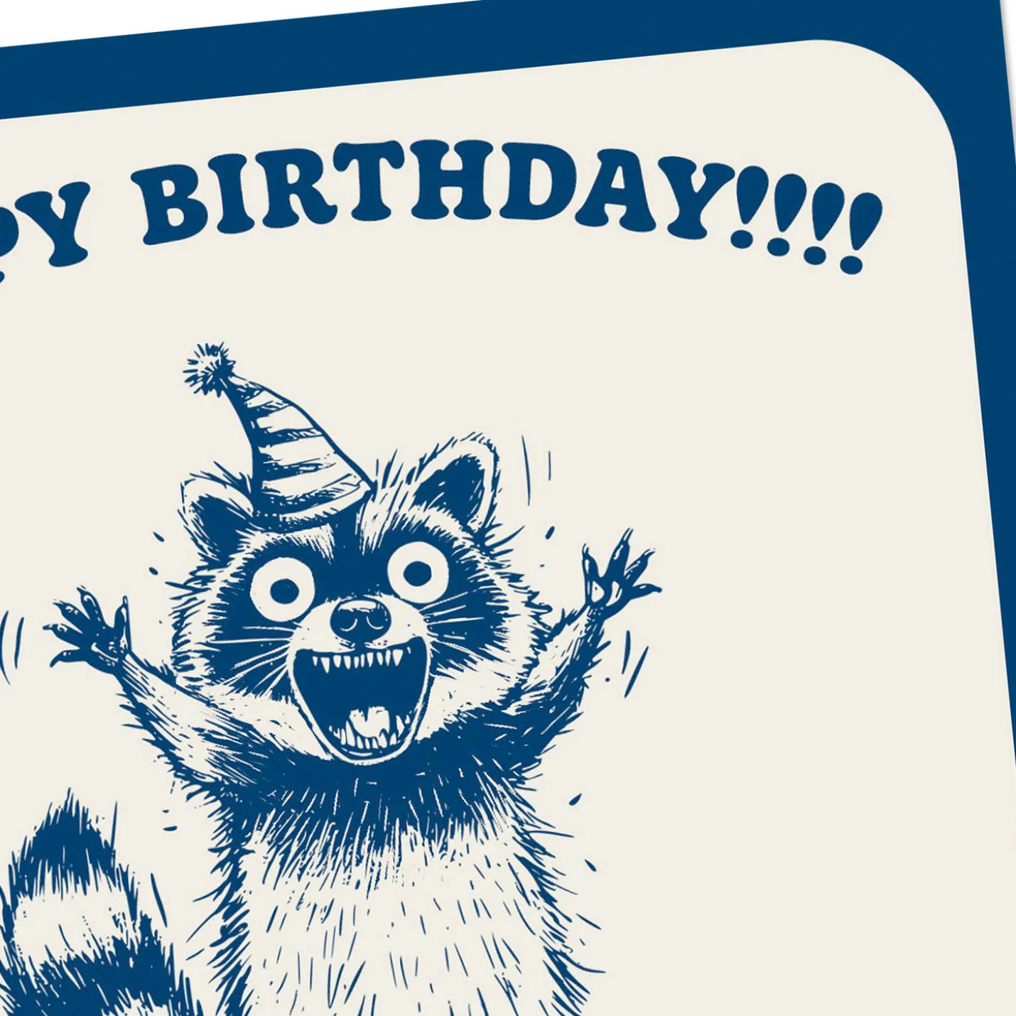 Enthusiasm Not Rabies Funny Blank Birthday Card