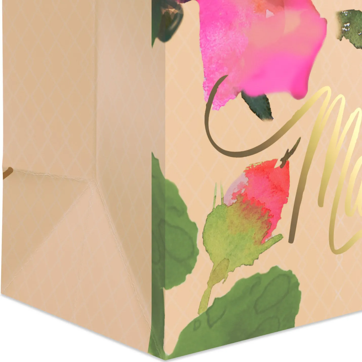 6.5" Eres Maravillosa With Watercolor Rose Small Gift Bag