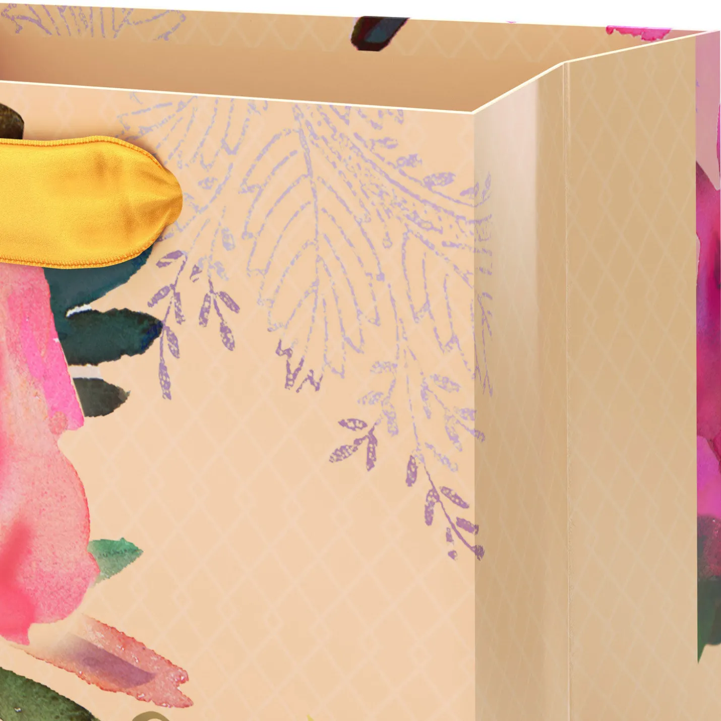 6.5" Eres Maravillosa With Watercolor Rose Small Gift Bag