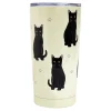 E&S Pets Black Cat Stainless Steel Tumbler, 20 oz.