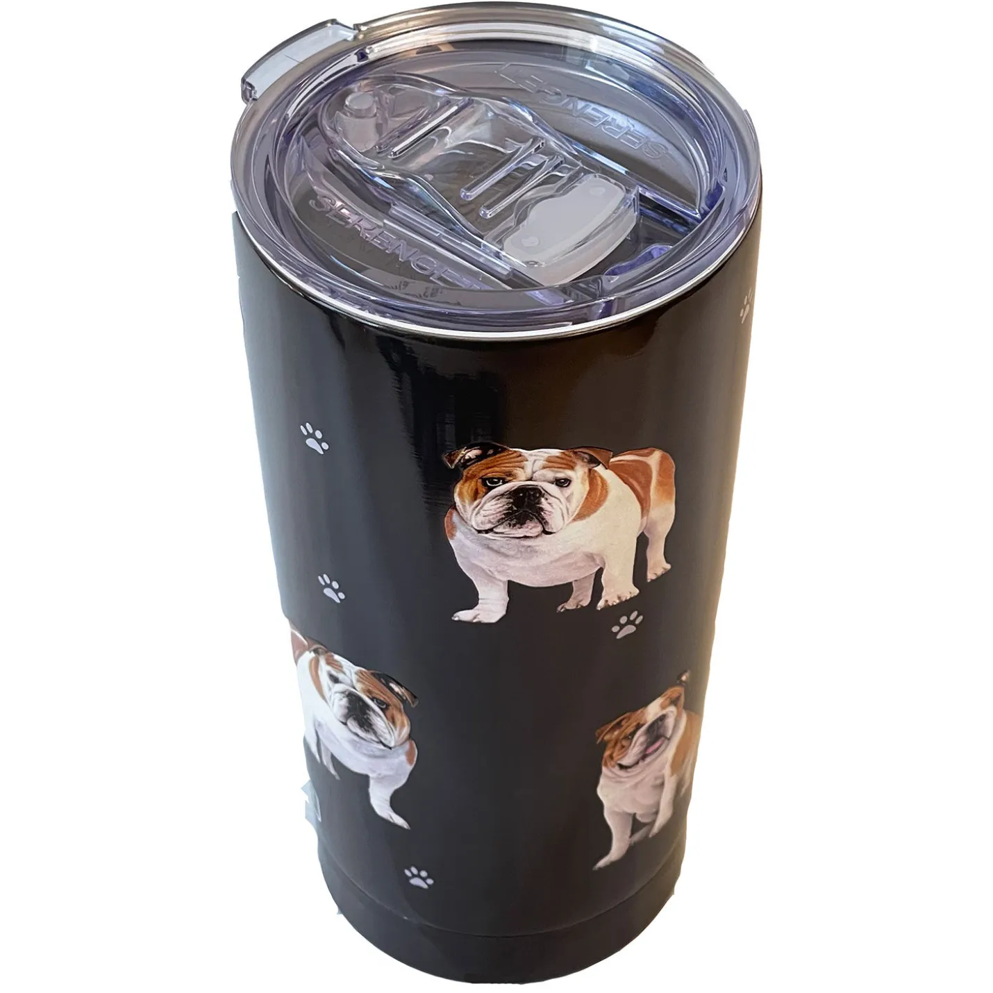 E&S Pets Bulldog Stainless Steel Tumbler, 20 oz.