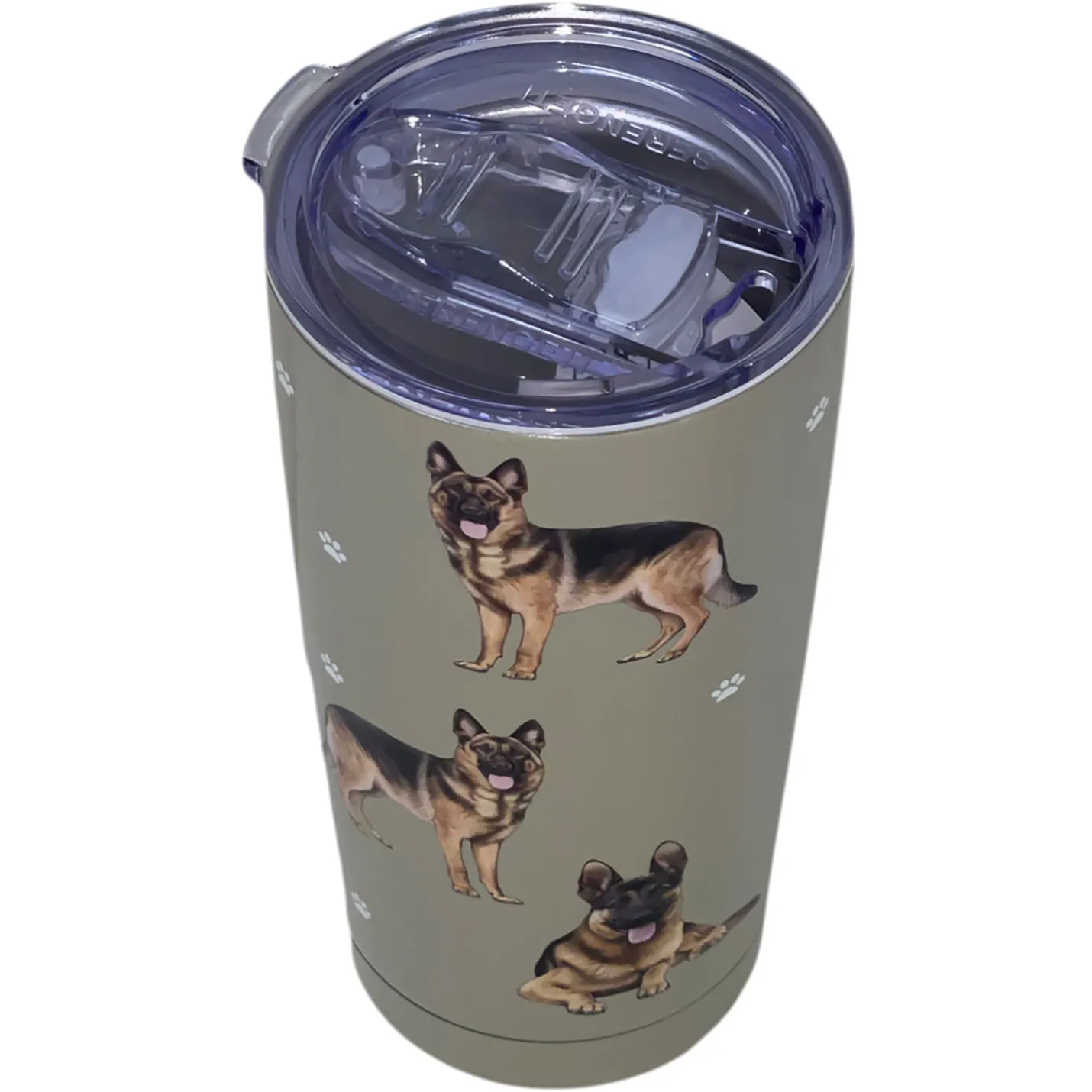 E&S Pets German Shepherd Stainless Steel Tumbler, 20 oz.