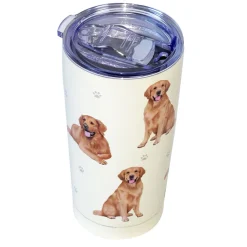E&S Pets Golden Retriever Stainless Steel Tumbler, 20 oz.