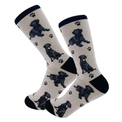 E&S Pets Large Dog Breed Novelty Unisex Crew Socks