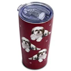 E&S Pets Shih Tzu Stainless Steel Tumbler, 20 oz.