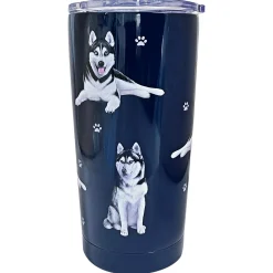 E&S Pets Siberian Husky Stainless Steel Tumbler, 20 oz.