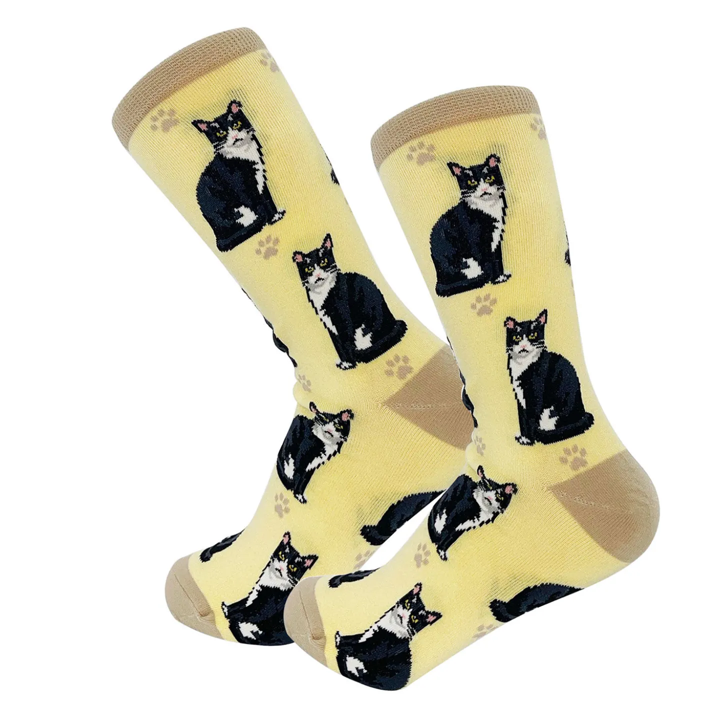 E&S Pets Tuxedo Cat Novelty Crew Socks