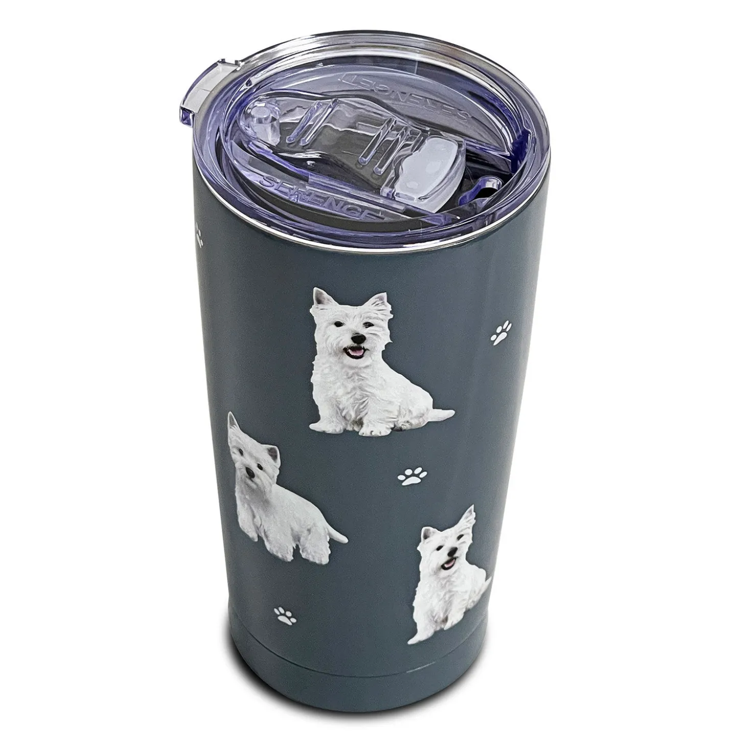 E&S Pets West Highland White Terrier Stainless Steel Tumbler, 20 oz.