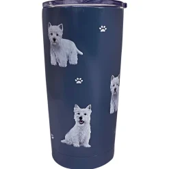 E&S Pets West Highland White Terrier Stainless Steel Tumbler, 20 oz.