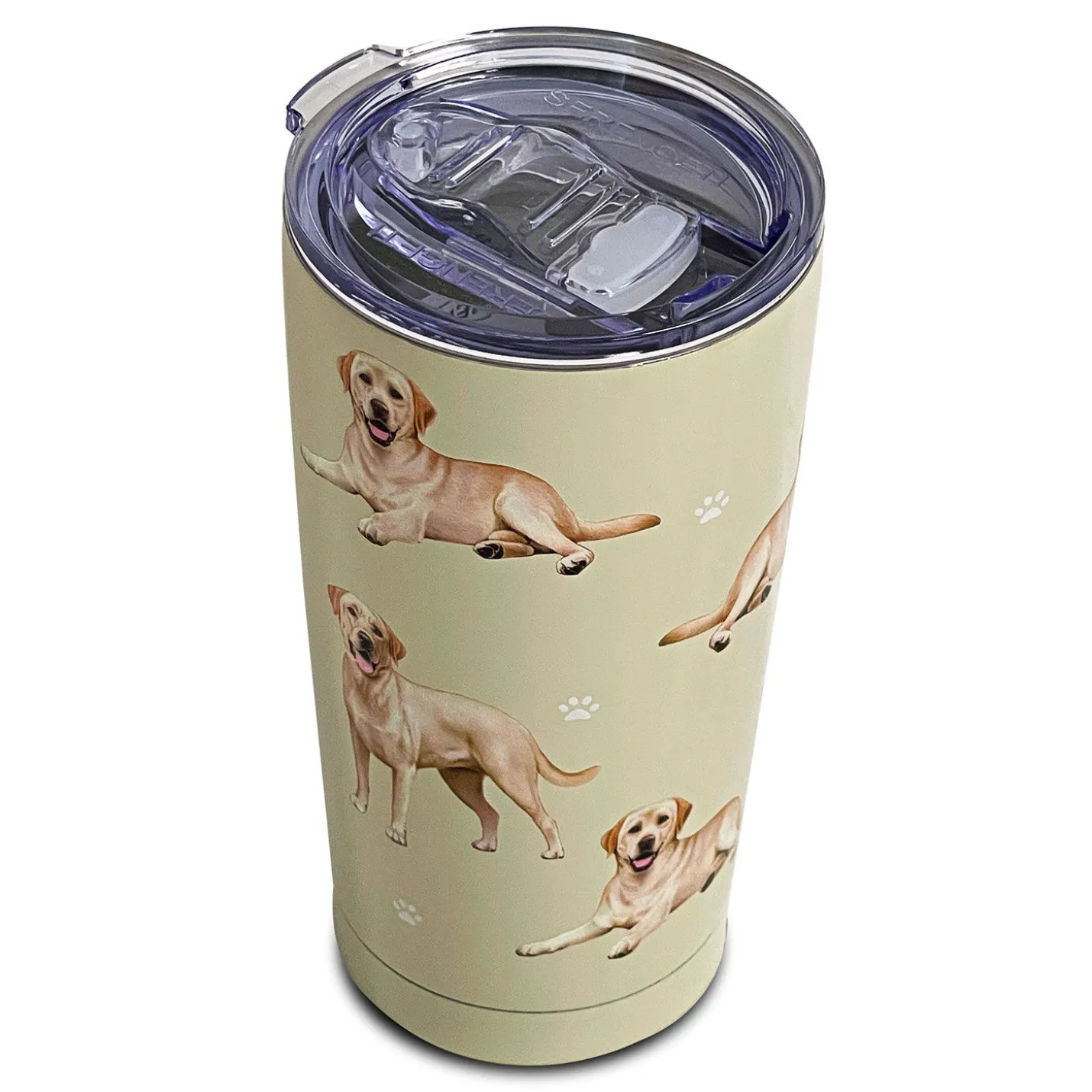 E&S Pets Yellow Labrador Stainless Steel Tumbler, 20 oz.