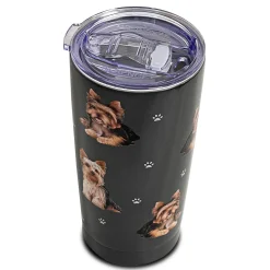 E&S Pets Yorkshire Terrier Stainless Steel Tumbler, 20 oz.
