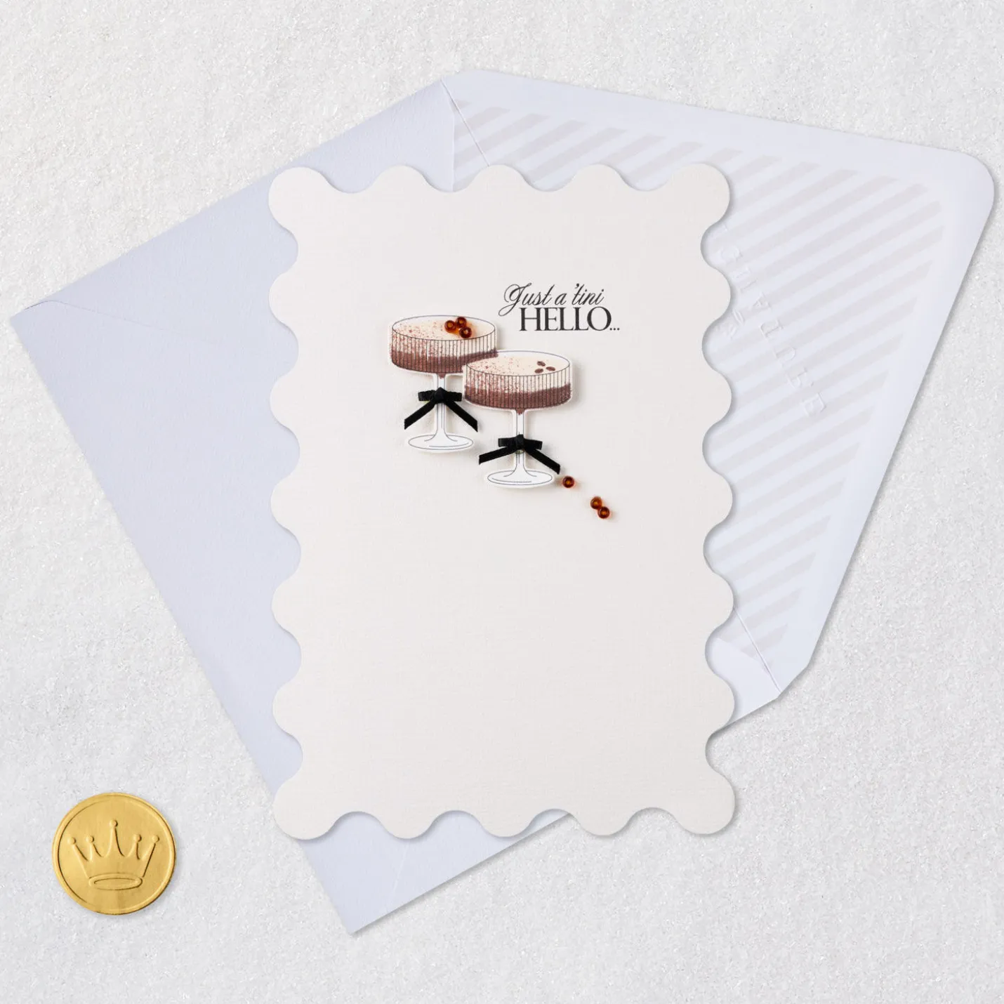 Espresso Martini Blank Thinking of You Card