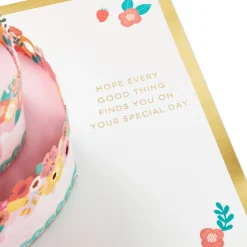 Every Good Thing Floral Cake 3D Pop-Up Birthday Card