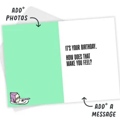 Everybody Wants a Piece Funny Custom Birthday Card