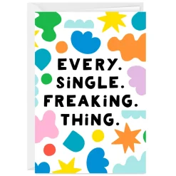 Every Single Freaking Thing Custom Love Card