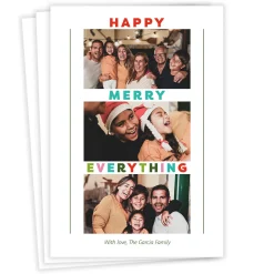 Everything Merry Flat Holiday Photo Card