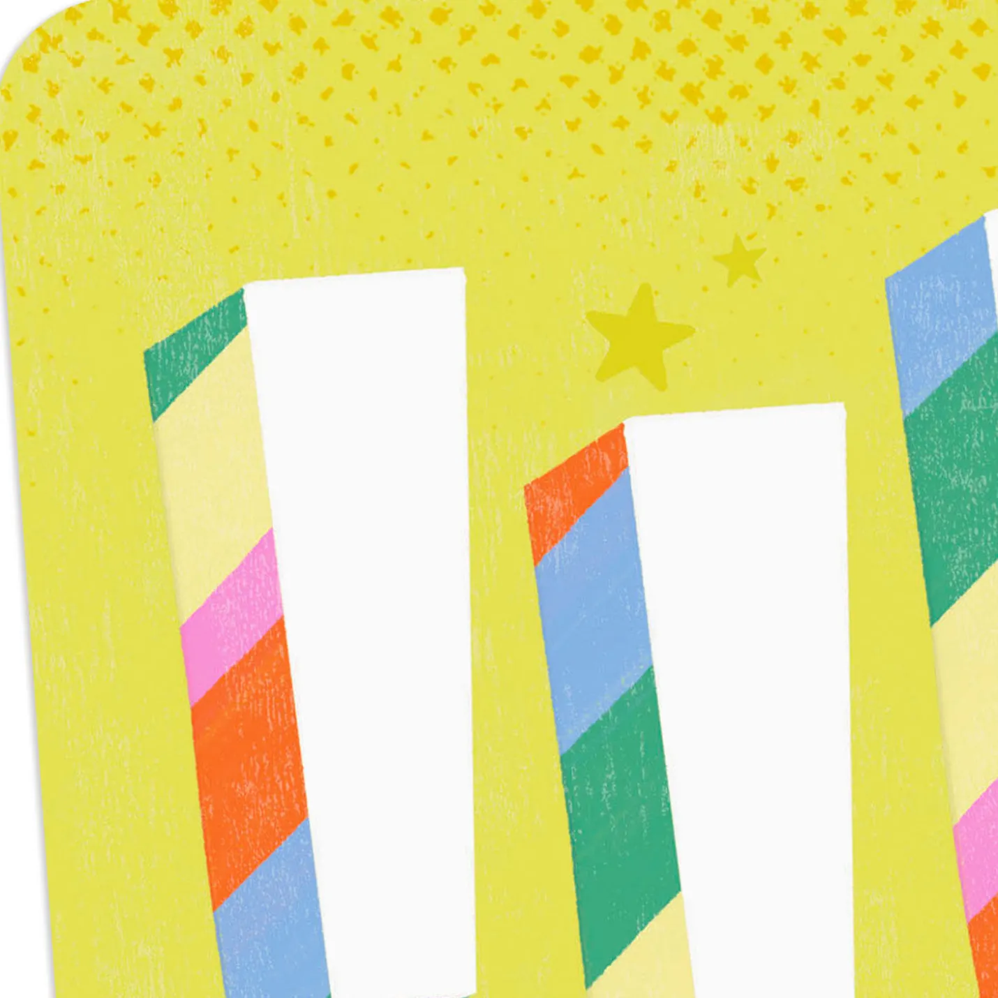 Exclamation Points and Stars Blank Card