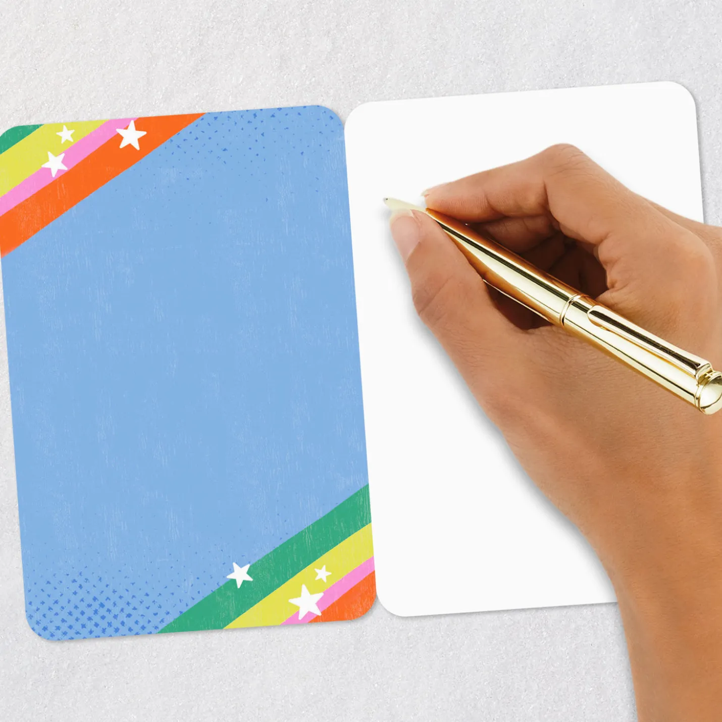 Exclamation Points and Stars Blank Card