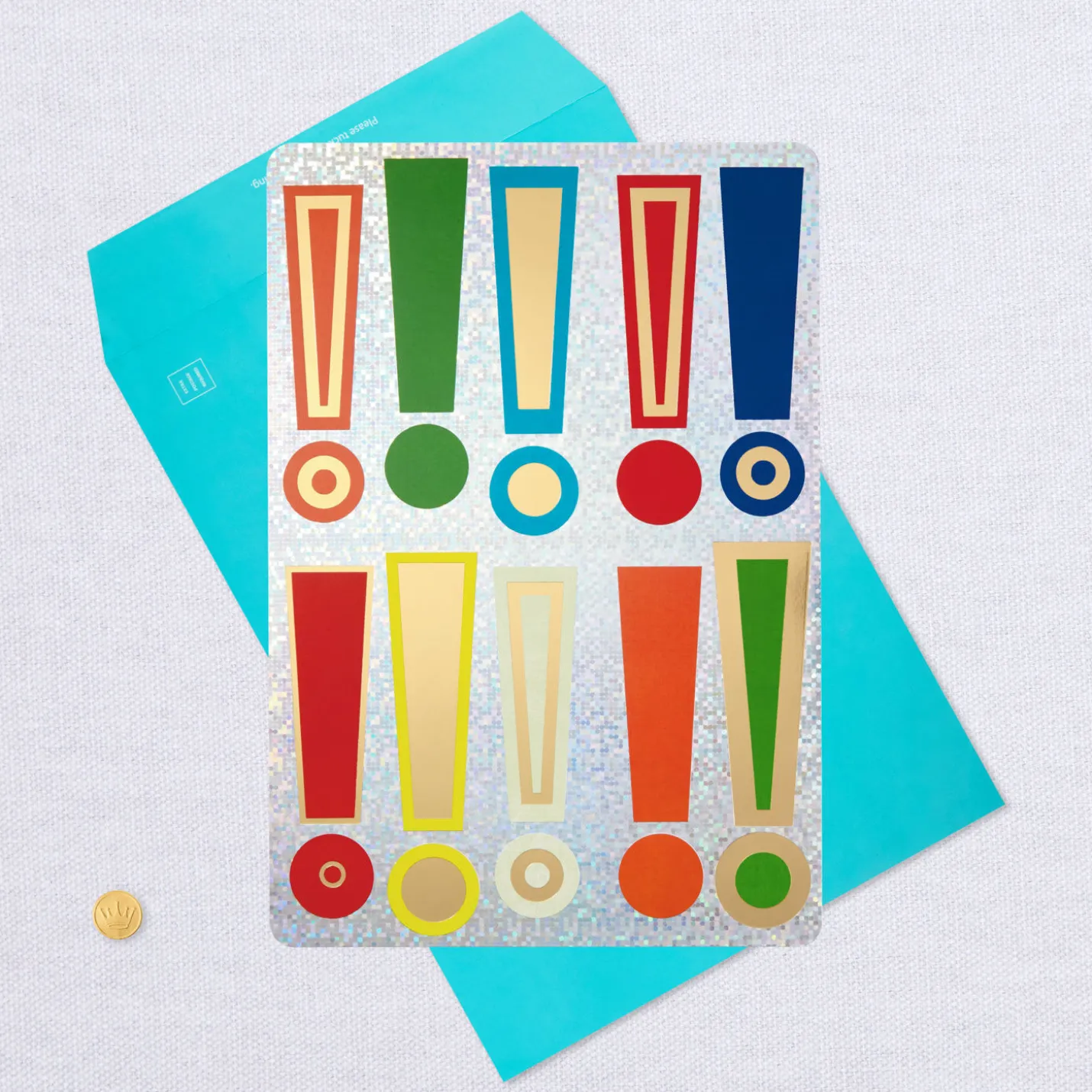 16" Exclamation Points Jumbo Congratulations Card