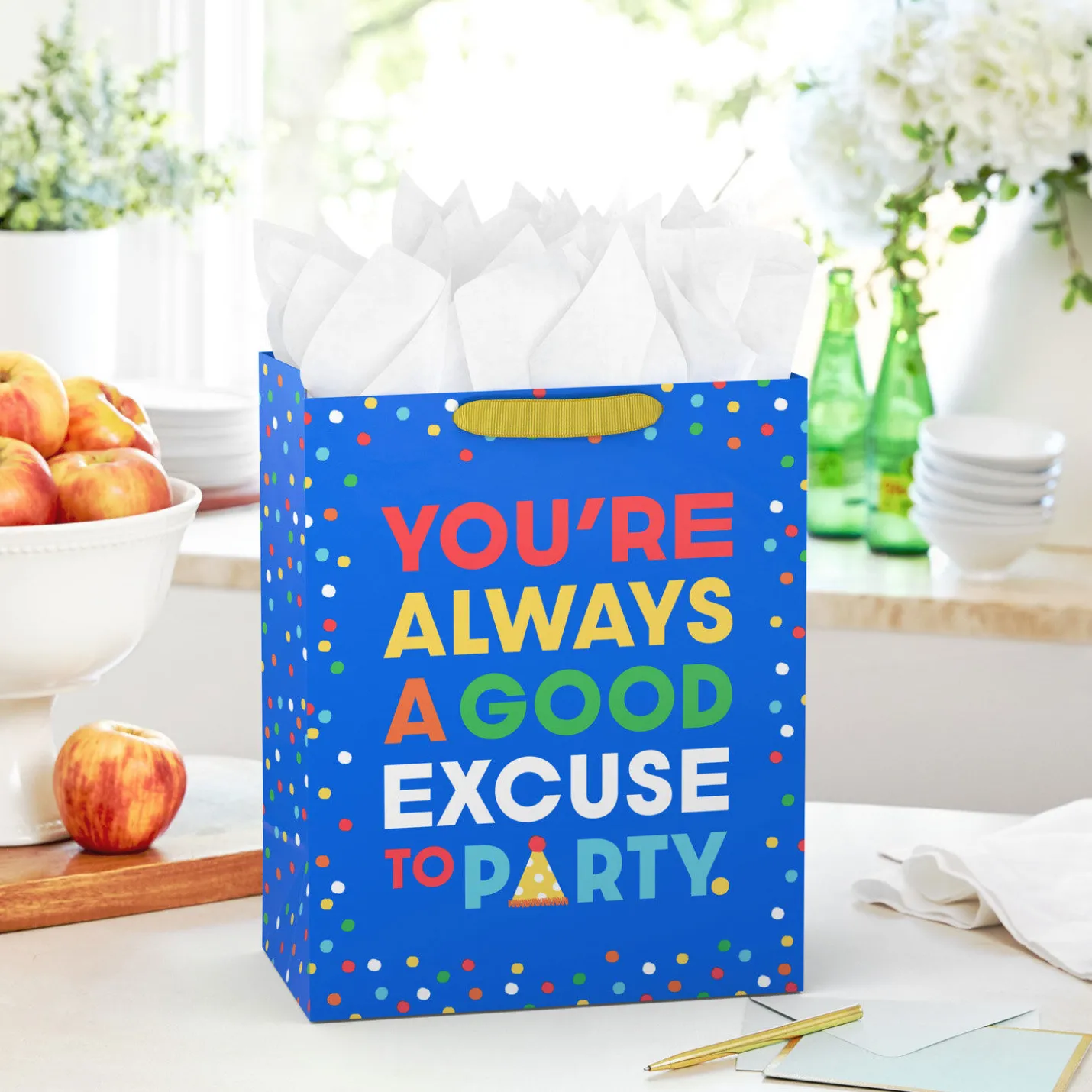 13" Excuse to Party Large Gift Bag