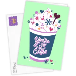 Extra Fancy Coffee Custom Birthday Card