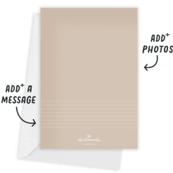 Extra Peace, Hope, Love Flat Holiday Photo Card