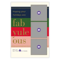 Fabulous Yule Flat Christmas Photo Card
