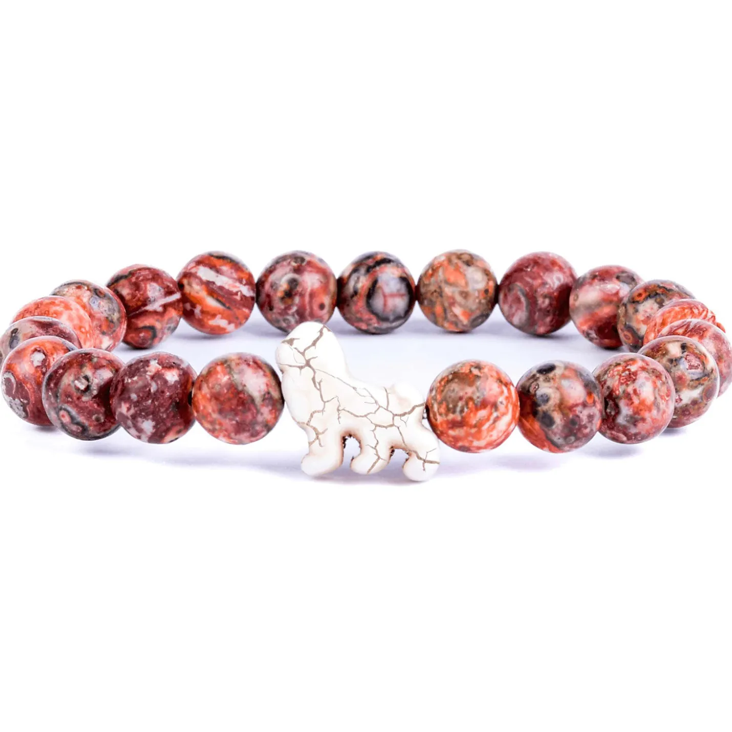 Fahlo Sahara Stone Lion Excursion Bracelet