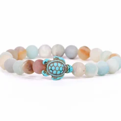 Fahlo Sky Stone Turtle Journey Bracelet