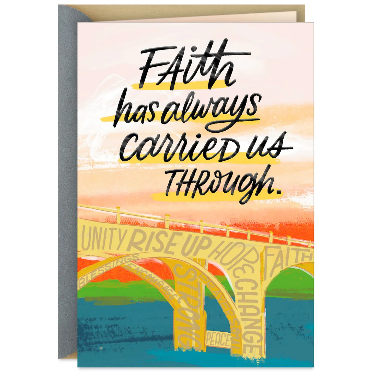 Faith Carries Us Through Religious Thinking of You Card