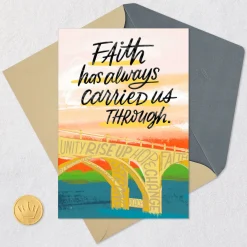 Faith Carries Us Through Religious Thinking of You Card