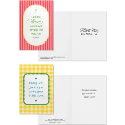 Faith Hope Love Assorted Religious Church Occasions Cards, Box of 12