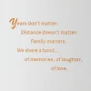 Family Is What Matters Birthday Card for Relative
