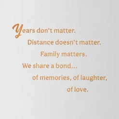 Family Is What Matters Birthday Card for Relative