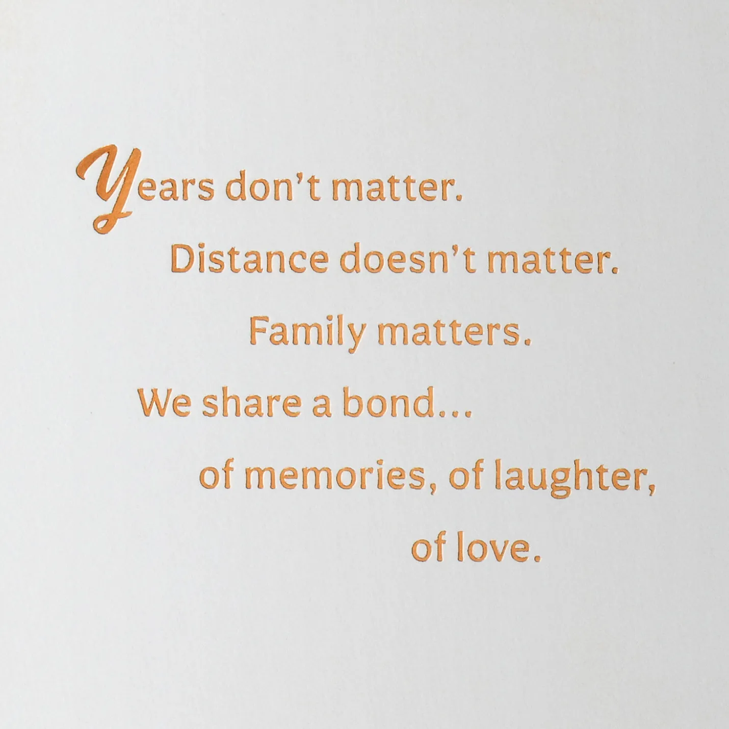 Family Is What Matters Birthday Card for Relative