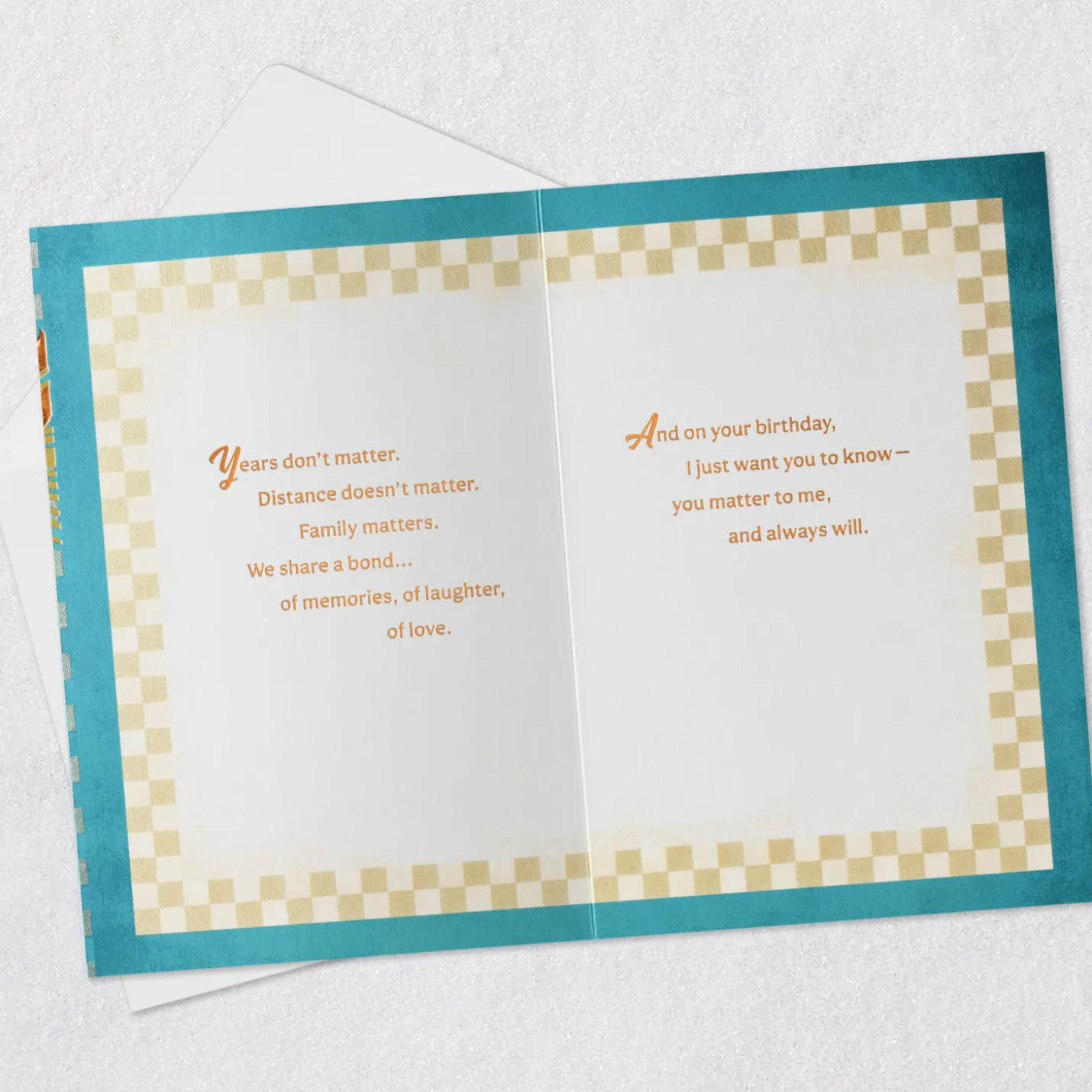 Family Is What Matters Birthday Card for Relative