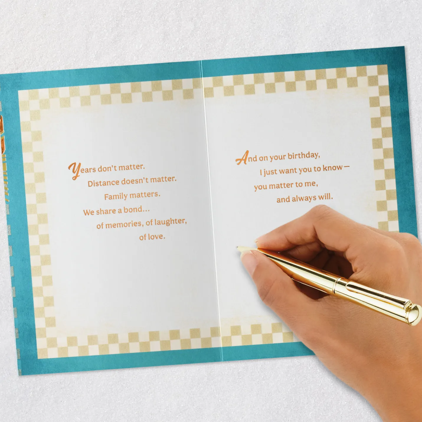 Family Is What Matters Birthday Card for Relative