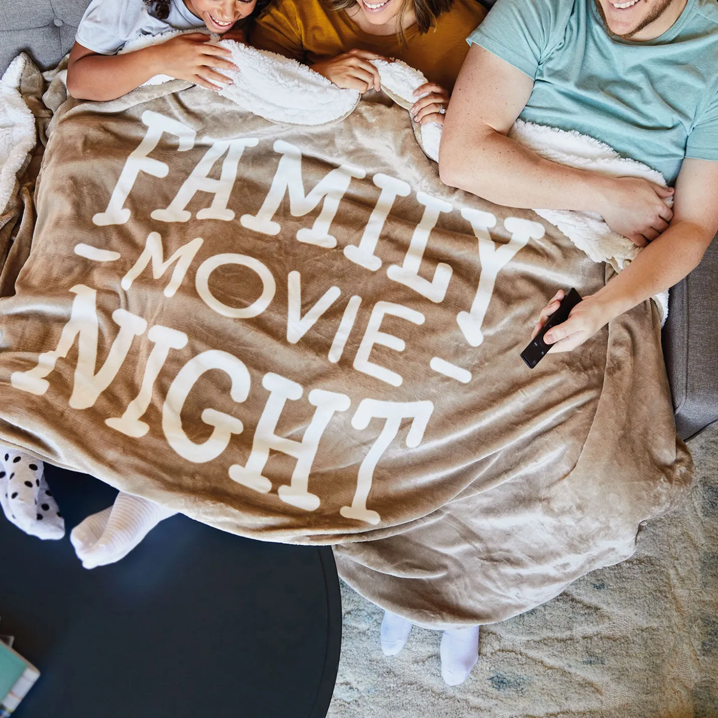 Family Movie Night Oversized Blanket, 60x80
